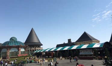 Mái che vòm căng nhà hàng Du Dome Beer - Ba Na Hill