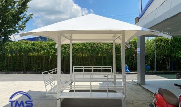 Chòi hóng mát bạt nhựa căng TMS - Tensile tarpaulin pavilion